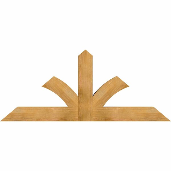 Ekena Millwork Richland Rough Sawn Timber Gable Bracket, Western Red Cedar, 72"W x 30"H x 6"D x 6"F, 10/12 Pitch GBW072X30X0606RIC00RWR - main